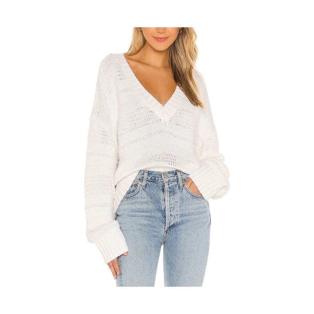 House Of Harlow 1960 'Conor' White Cotton Sweater Size XS